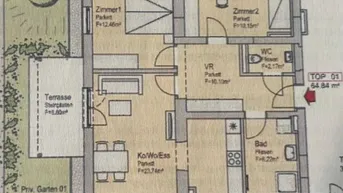 Expose Nachmieter für Erdgeschosswohnung mit Garten und Terrasse in Heimschuh