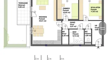 Expose Suchen Nachmieter für 75m2 Neubauwohnung mit Eigengarten in Kremsmünster.