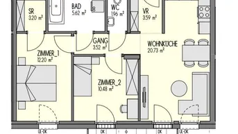Expose Moderne 3-Zimmer Neubauwohnung mit Balkon in Wien Floridsdorf (Erstbezug)