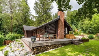 Expose Luxuriöses Blockhaus 3+KK/Terrasse, 160,4 m² Wohnfläche, Grundstück 1.073 m² – Lipno nad Vltavou