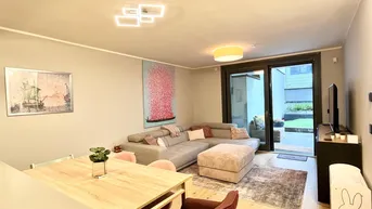 Expose Moderne 3-Zimmer-/2-Badezimmer-Gartenwohnung mit Terrasse im Botschaftsviertel – Ruhige Lage direkt am Modenapark