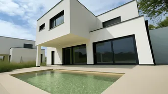 Expose Exklusives Neubau Einfamilienhaus mit Garten und Terrasse und Privatpool in Ybbs an der Donau - Belagsfertig -Provisionsfrei