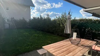 Expose Moderne, barrierefreie 2-Zimmer-Wohnung mit großem Garten &amp; Tiefgarage in Wals