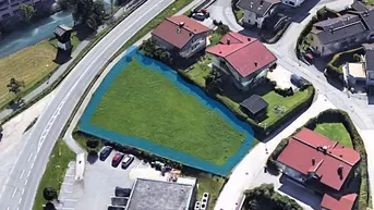 Expose Unbebautes Baugrundstück 1437 m² (auch in 2 Bauplätze teilbar in zentraler Lage in Kaprun - PRIVATVERKAUF)