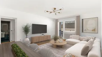 Expose Das Könnte Ihr neues Wohnzimmer sein! Moderne 3-Zimmer Wohnung mit Loggia im 5. Stock