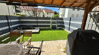 Expose Familienfreundliche Maisonnettewohnung mit 3 Schlafzimmern, teilausgebautem Keller und Garten inkl Terassenüberdachung.