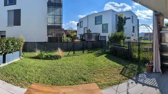 Expose Barrierefreie 2-Zimmer Erdgeschosswohnung mit Tiefgarage, Terrasse und Garten
