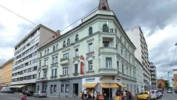 Expose LEND: 2er-WG, 2 ZIMMER-Altbau + West-Balkon + Wohnküche möbliert + Bad mit Dusche / WC und Fenster!