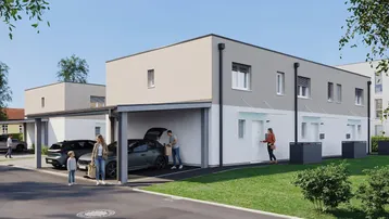 Expose MIETFREI IN DIE ZUKUNFT AB € 1.090,- / MONAT! Schlüsselfertige Doppel- &amp; Reihenhäuser mit großzügige Gartenfläche in attraktiver Lage in Rüstorf / Schwanenstadt