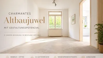 Expose Charmantes 2-Zimmer-Altbaujuwel mit Gestaltungspotenzial in Bestlage Hötting