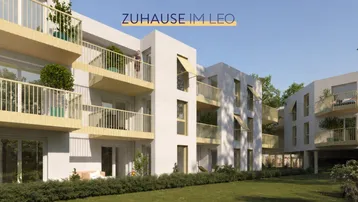 Expose Zuhause IM LEO | Exklusive 2 Zimmer Gartenwohnung mit Terrasse | Tiefgarage im Gebäude | Hauptstraße | Ende 2028 - Top 7