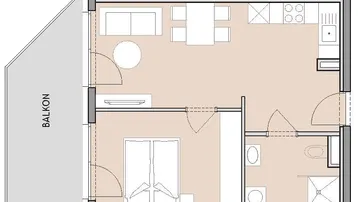 Expose Moderne 2-Zimmer-Wohnung mit Balkon