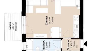 Expose Geförderte Neubauwohnung mit Balkon im 2. Stock