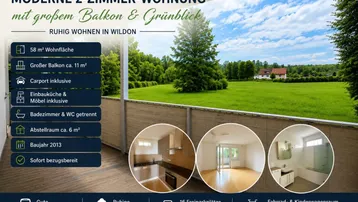 Expose Moderne 2-Zimmer-Eigentumswohnung mit großem Balkon, Carport &amp; Grünblick in Wildon – sofort bezugsbereit!