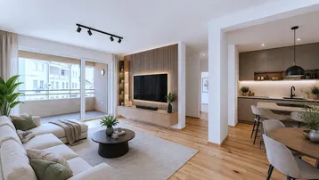 Expose 3-Zimmer - ausgezeichnete Aufteilung - NEUBAU - bezugsfertig - optional Dachgarten