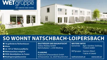 Expose Natschbach - Loipersbach | geförderte Reihenhäuser