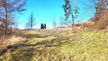 Weitläufige Grünfläche mit Bäumen und sonnigem Himmel, ideal für naturnahes Wohnen.