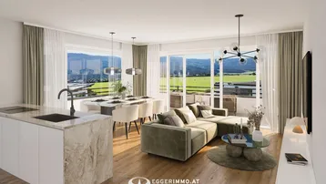 Expose Hochwertige Neubau Eigentumswohnung mit Balkon und Garten in Maishofen