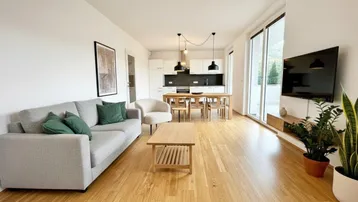 Expose Urbaner Wohnkomfort in Grünruhelage - Hochwertige 2-Zimmer-Wohnung mit weitläufigen Balkon!
