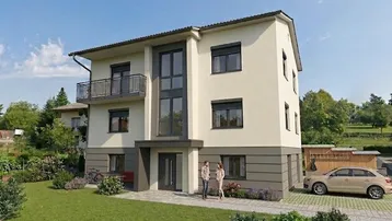 Expose KAUFEN STATT MIETEN - ERSTBEZUG: Moderne 2-Zimmer-Wohnung mit Gartenanteil und Parkplatz - Eigentum - provisionsfrei