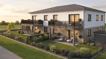 Expose Neubauprojekt: Kleine Wohnanlage, große Lebensqualität – Steyrermühl – Gartenwohnung