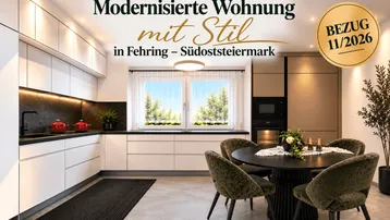 Expose Modernisierte Wohnung mit Stil in Fehring-Südoststeiermark