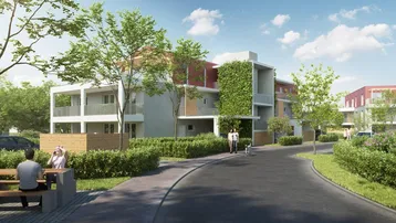 Expose Baustart erfolgt! Neufeld North Gate Wohnung mit Balkon T14, Mietkauf möglich