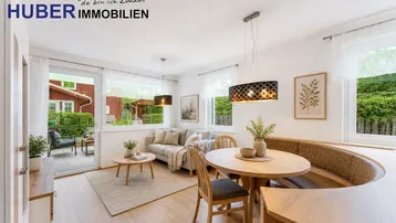 Expose WOHNEN STATT ARBEITEN | NEUWERTIGE GARTENWOHNUNG IN GRAMASTETTEN MIT TERRASSE | 2 TG-PLÄTZEN &amp; KOMPLETTER EINRICHTUNG