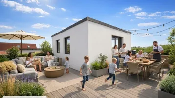 Expose WOHNEN auf HÖCHSTEM Niveau | Erstbezug 2026 | Garten &amp; Dachterrasse | Doppelhaushälfte | 2 Stellplätze