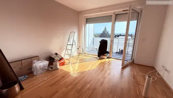Expose Top-moderne 3-Zimmer-Neubauwohnung mit MEGA-SÜD-BALKON (7m²) nahe Akademiepark
