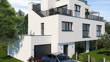 Expose EINFAMILIENHAUS | DACHTERRASSE MIT RUNDUMBLICK | 200 m² WOHNFLÄCHE | 5 TERRASSEN | GARAGE | EIGENGARTEN | SCHLÜSSELFERTIG