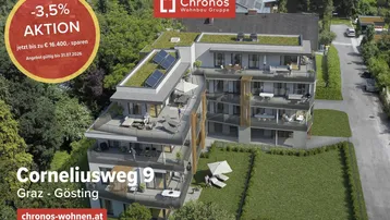 Expose Neubau-3-Zimmerwohnung mit West-Balkon in Ruhelage in Gösting!