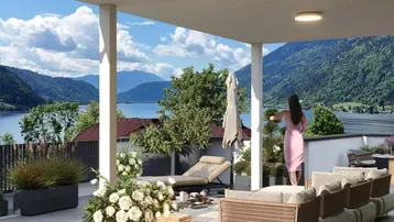 Expose Seeblick-Penthouse am Ossiacher See