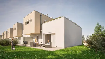 Expose Erstbezugsreihenhaus mit Garten und Dachterrasse