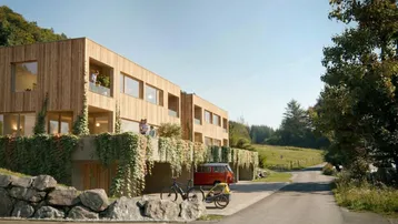 Expose Neubau - Vollholz Doppelhaus mit 146 m² - in Langen bei Bregenz, beliebte Wohnlage, Baubeginn erfolgt