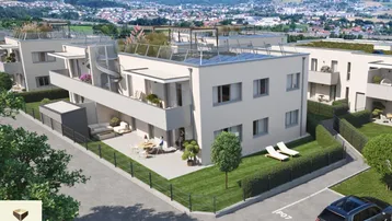 Expose Ganz oben zuhause: 4-Zimmer-Penthouse mit eigenem Dachgarten - D04