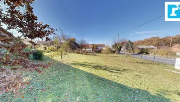 Weitläufiger Gartenbereich mit Rasen und Bäumen, der einen Blick in die Ferne bietet.
