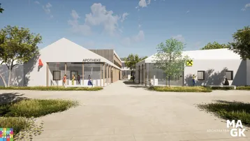 Expose „Mittendrin“: Ein modernes Gewerbe-Zentrum in Wulkaprodersdorf entsteht