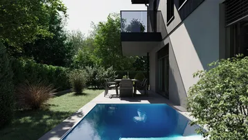 Expose Neubauprojekt "Das Riedl" TOP2 - Gartenwohnung mit Pool.
