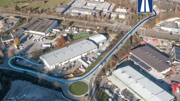 Expose Zirl / Tirol: 255,60 m² Lagerhalle mit 64 m² Büro an der A12 – Abfahrt Zirl West