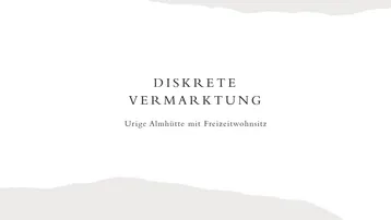 Expose Urige Almhütte mit Freizeitwohnsitz