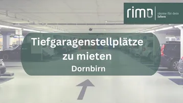 Expose Tiefgaragenplatz in Dornbirn/Bahnhofnähe zu mieten