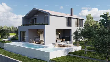 Expose Bauland Tinjan – Baugrundstück 1.152 m² mit Genehmigung und Projekt für ein Haus mit Pool