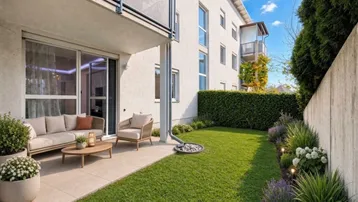 Expose  GARTENWOHNUNG MIT SELTENHEITSWERT – modernes Wohnen mit privatem Grünraum und Tiefgarage