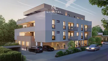Expose NEUBAUPROJEKT "NONNTAL LIVING": Repräsentative Bürofläche mit vier Räumen und exklusivem Garten