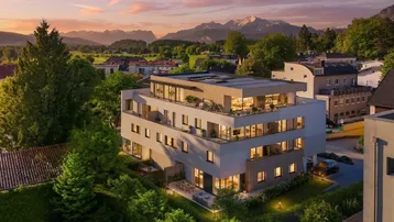 Expose NEUBAUPROJEKT "NONNTAL LIVING": Lichtdurchflutete 3-Zimmer-Wohnung mit großzügiger Terrasse