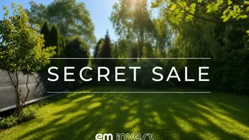 Sonniger Garten mit gepflegtem Rasen und üppiger Bepflanzung, ideal für Entspannung im Freien.