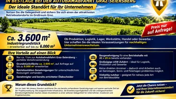 Expose Top-Industriegrundstück in Bestlage - Autobahnabfahrt Graz-Seiersberg
