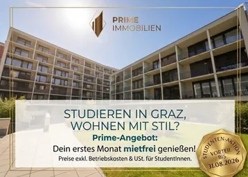 Modernes Apartmentgebäude mit vielen Balkonen und großen Fenstern unter blauem Himmel.