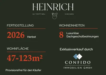 Expose HEINRICH - ALT TRIFFT NEU - KLEISTGASSE 29 - 1030 WIEN - Dachgeschoßwohnungen